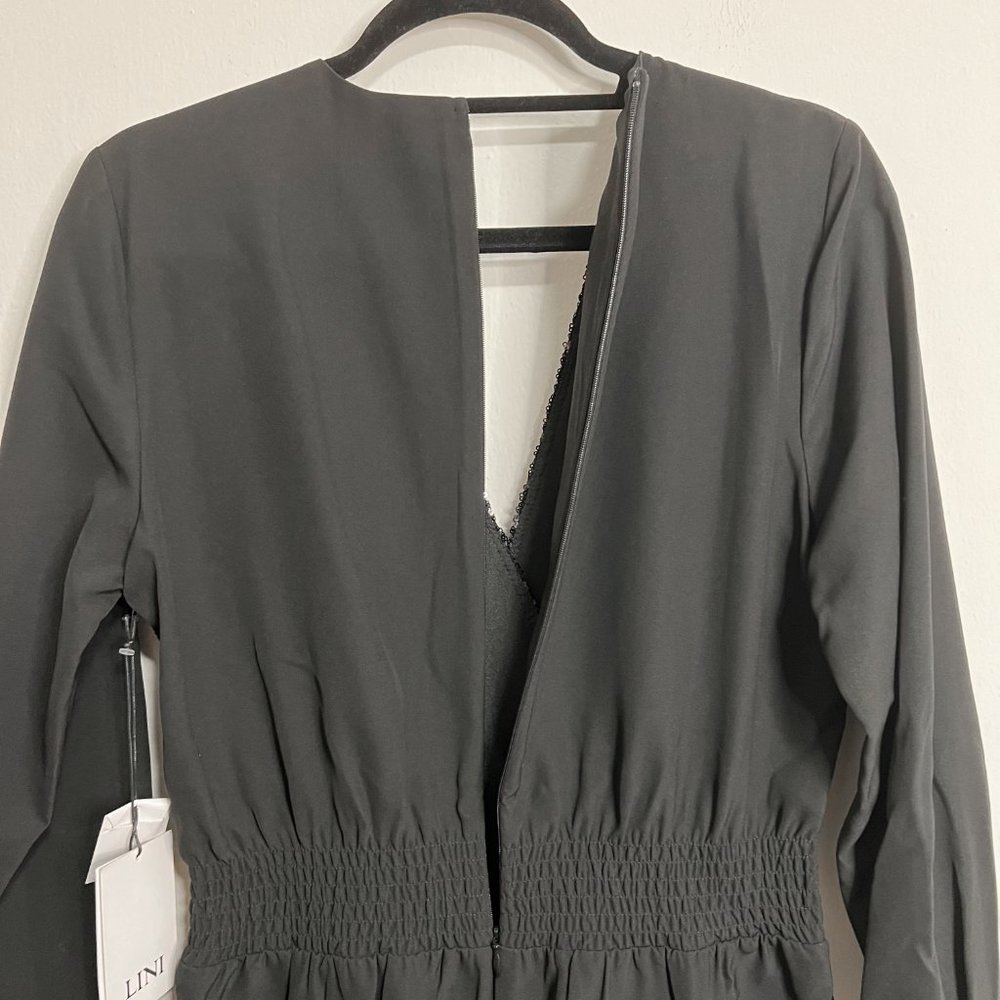 NWT LINI Black Stella Sequined Jumpsuit - Picture 7 of 10